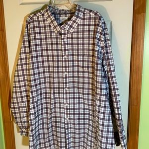 Croft and Barrow blue and red plaid shirt -size 3X